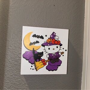 Hello Kitty Halloween Witch Wall Decor